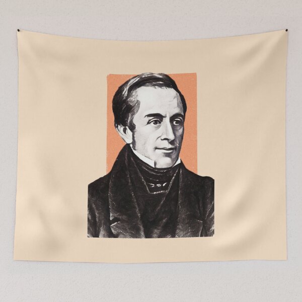 Item preview, English Poet Thomas Hood - orange - illustration  designed and sold by Litstoy.
