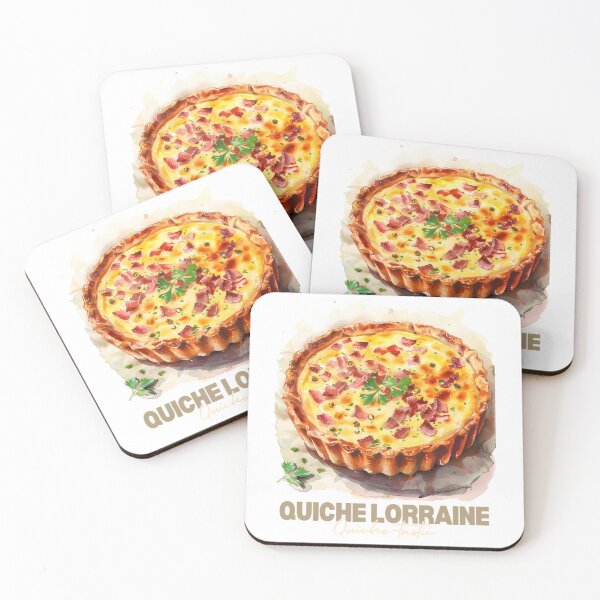 Item preview, Quiche Lorraine Aquarel designed and sold by Lexa Pix.