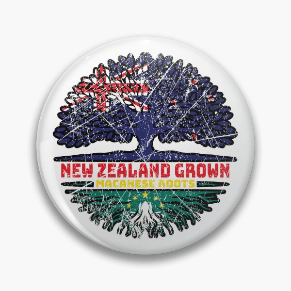 Item preview, Macau Macanese New Zealander New Zealand Tree Roots Flag designed and sold by FlagX.
