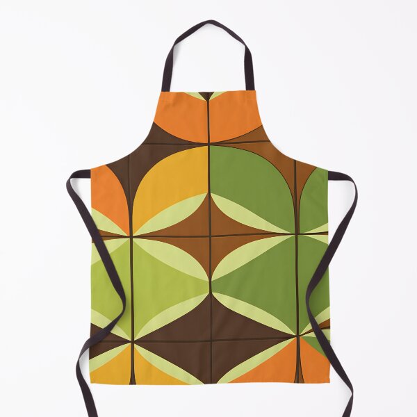 Artikelvorschau, Retro Vintage geometrisches Muster Orange, Braun entworfen und verkauft von Prints and Lifestyle.