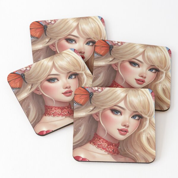 Item preview, Anime girl with red butterflies  designed and sold by Millionsxi.