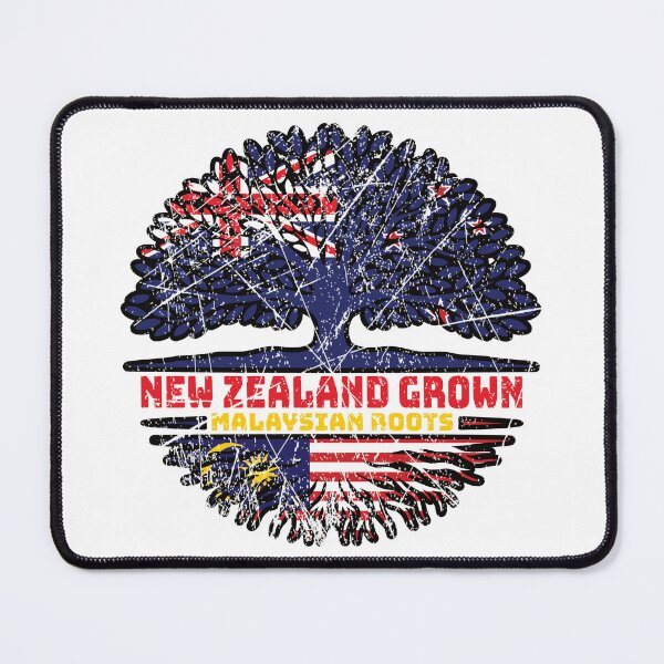 Item preview, Malaysia Malaysian New Zealander New Zealand Tree Roots Flag designed and sold by FlagX.
