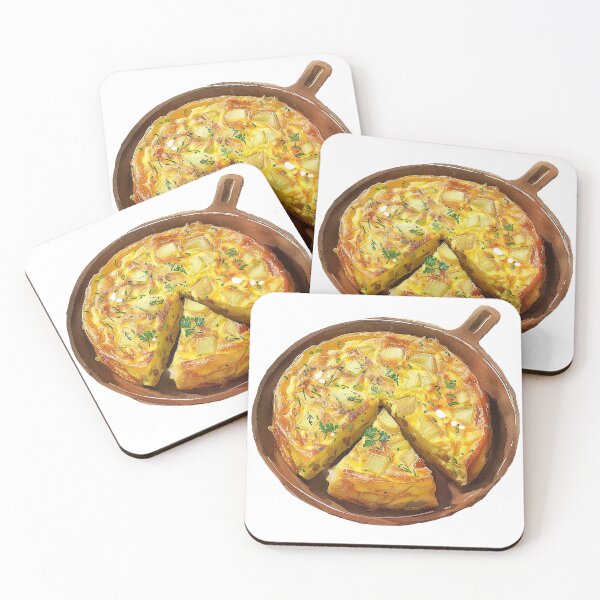 Item preview, Tortilla Espanola Aquarel designed and sold by Lexa Pix.