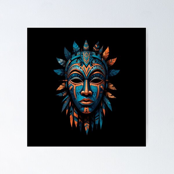 Item preview, An Abstract Cubism-Inspired Design Depicting An Ancient African Mask designed and sold by Adelberton.