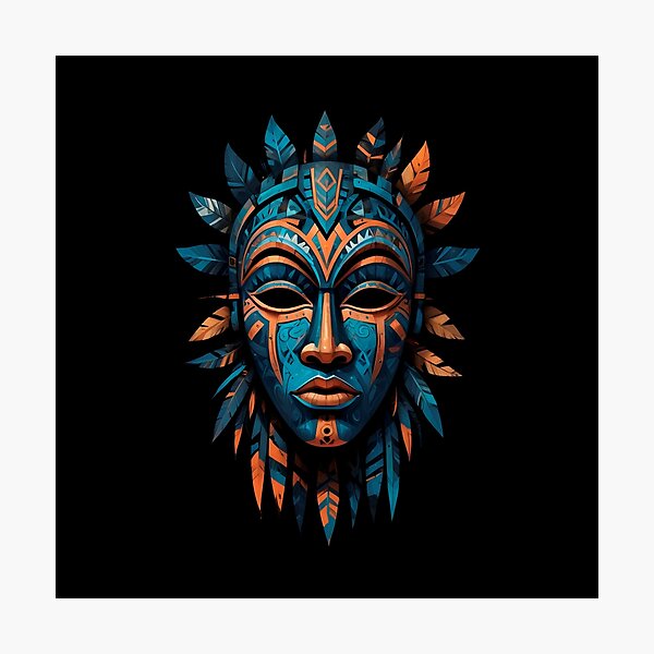 Item preview, An Abstract Cubism-Inspired Design Depicting An Ancient African Mask designed and sold by Adelberton.