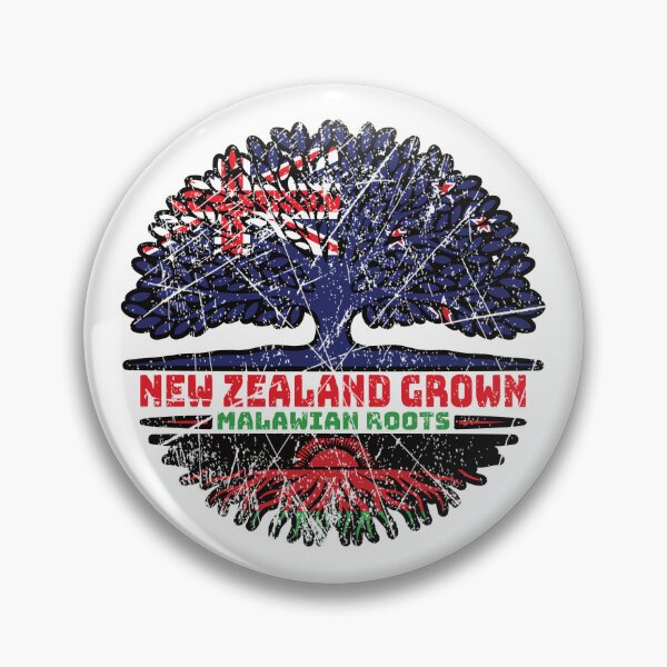 Item preview, Malawi Malawian New Zealander New Zealand Tree Roots Flag designed and sold by FlagX.