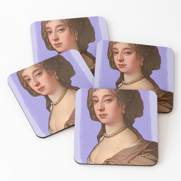 Item preview, English Poet Anne Killigrew - Purple - illustration  designed and sold by Litstoy.