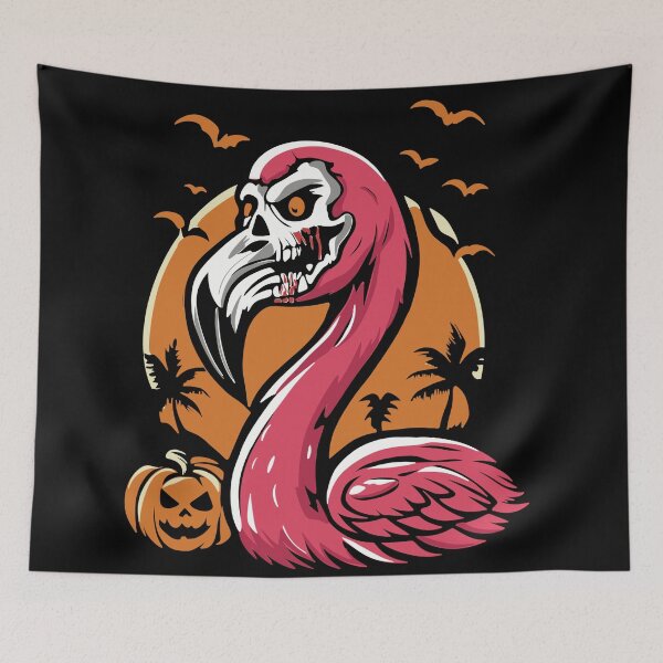 Item preview, Zombie Flamingo Horror designed and sold by ChunkByChunk.