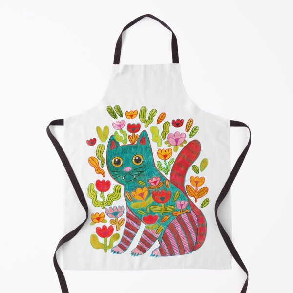 Item preview, Cat with flowers designed and sold by sfojszcz.