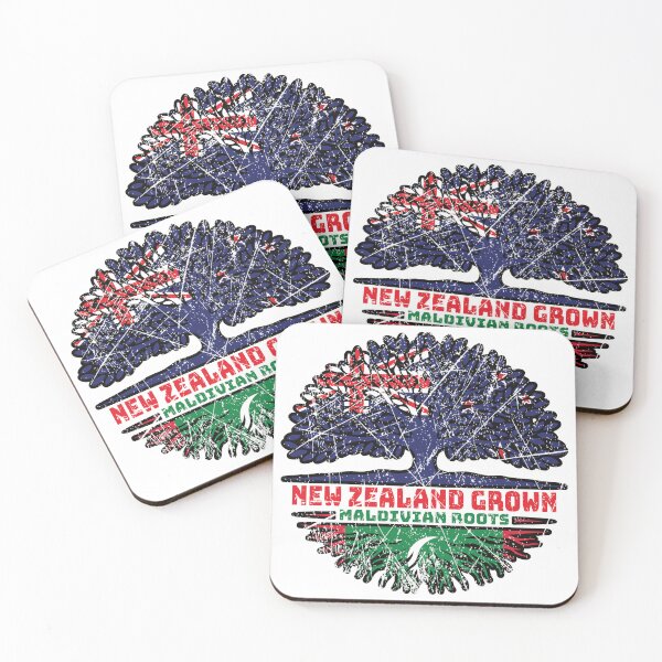 Item preview, Maldives Maldivian New Zealander New Zealand Tree Roots Flag designed and sold by FlagX.