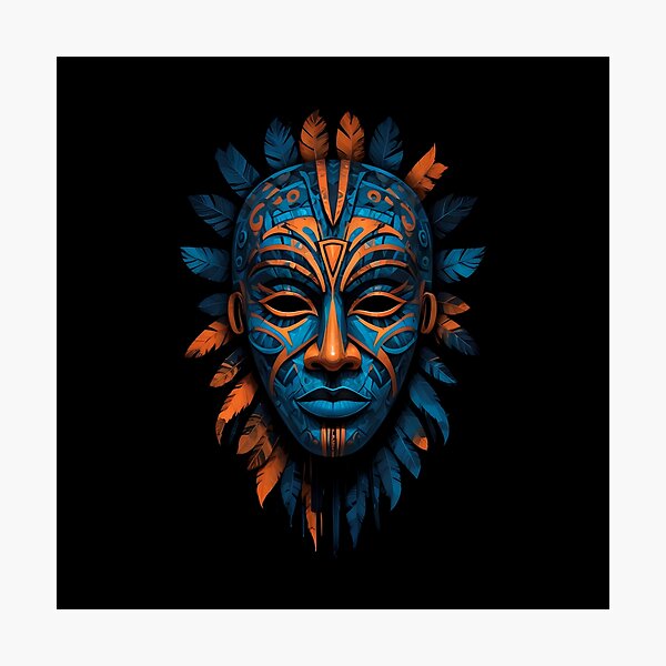 Item preview, An Abstract Cubism-Inspired Design Depicting An Ancient African Mask designed and sold by Adelberton.