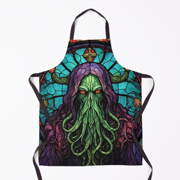 Item preview, Cthulhu Stained Glass, Unholy, Lovecraftian, Tentacles, Horror designed and sold by Burn-Ego.