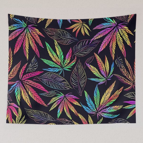 Item preview, "Paradise Vibes: Rainbow Leaf Fusion" designed and sold by Art-Vortex-fr.