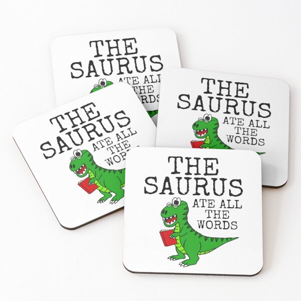 Item preview, Thesaurus Ate All The Words, Dinosaur T-Rex Funny designed and sold by doodlerob.
