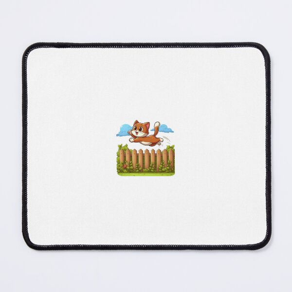 Item preview, A kitten leaps over the fence. designed and sold by liugr-dl.