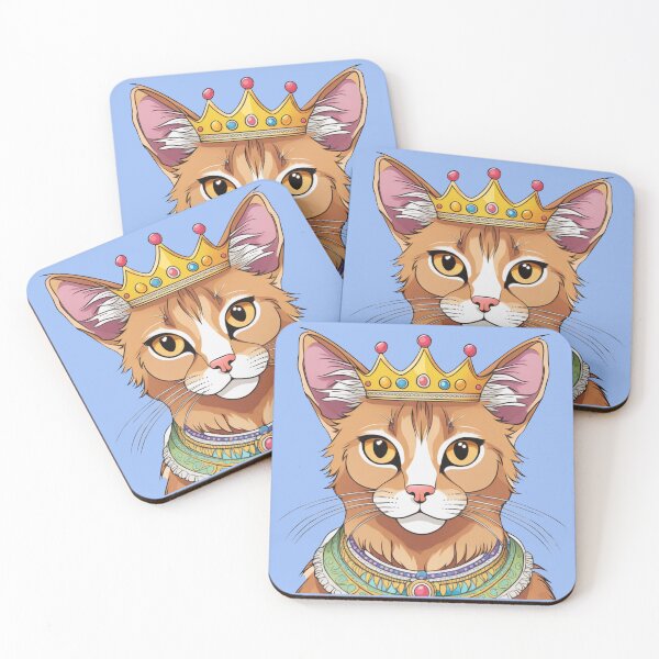 Item preview, "Ocean blue" - Somali cat designed and sold by VariousGoodies.