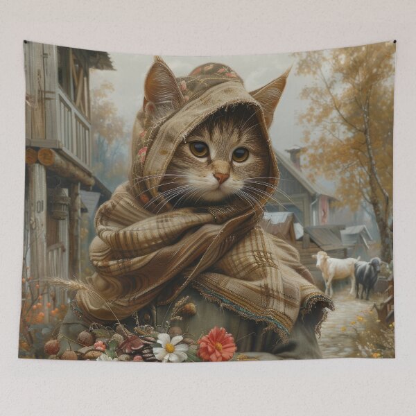 Item preview, Cat Portrait - Believer designed and sold by aleezon.