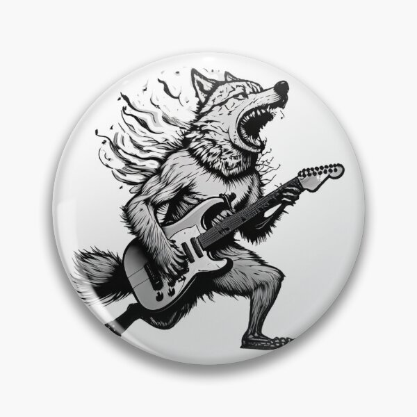 Item preview, Howling Wolf Guitar 5 designed and sold by SmARTNiki.