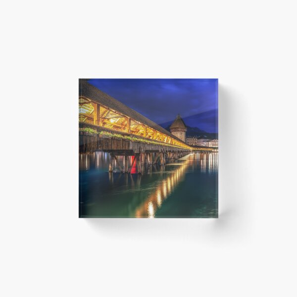 Item preview, chapel bridge at night designed and sold by aaronchoi.