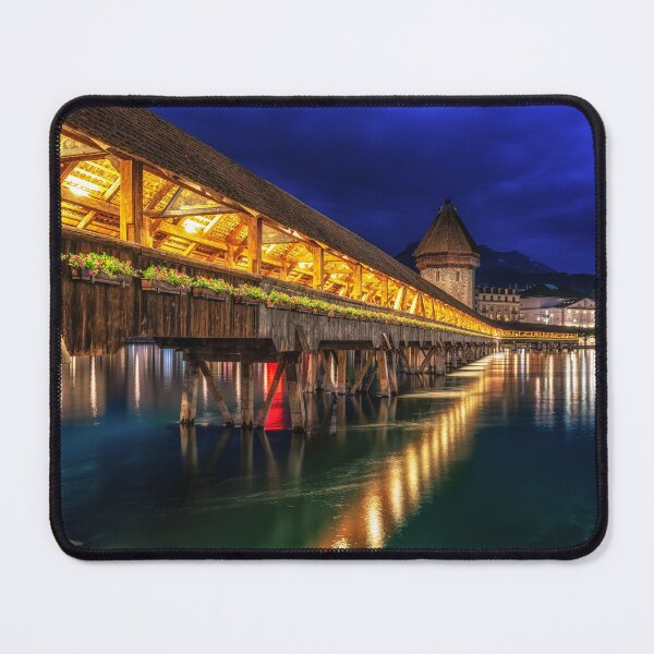 Item preview, chapel bridge at night designed and sold by aaronchoi.