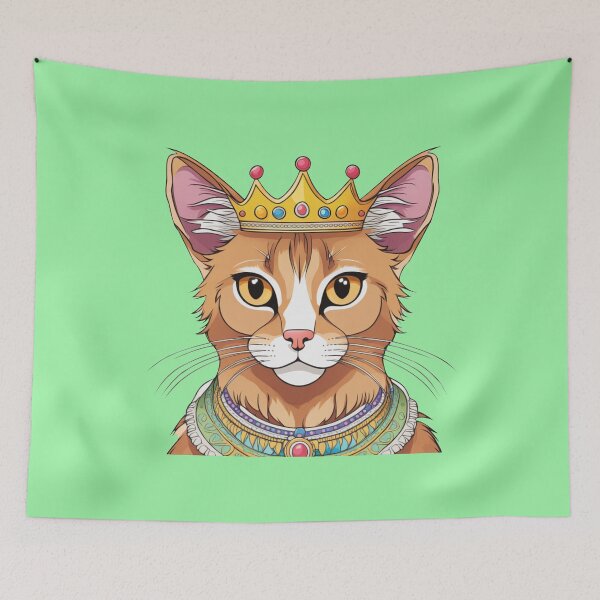 Item preview, "Fresh mint vibes" - Somali cat designed and sold by VariousGoodies.