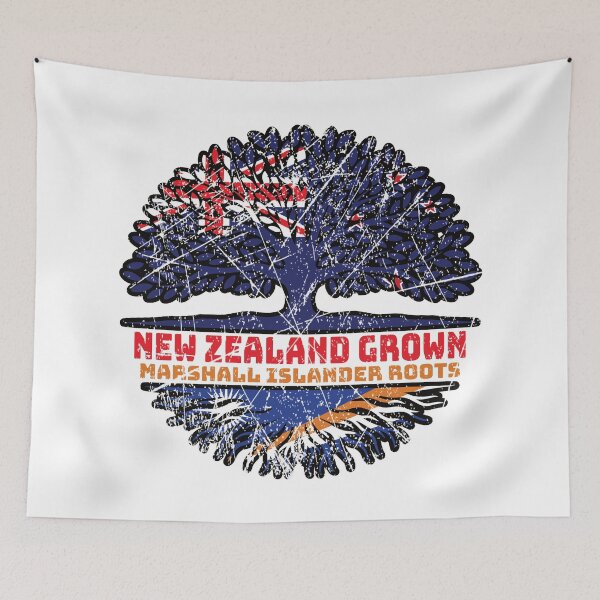 Item preview, Marshall Islands Marshall Islander New Zealander New Zealand Tree Roots Flag designed and sold by FlagX.