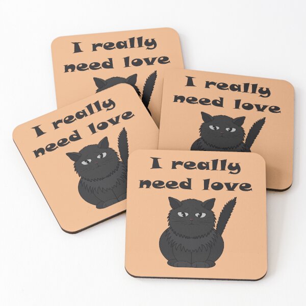 Item preview, My cat really needs love designed and sold by Cherevan.