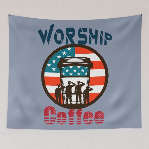 Item preview, Worship Coffee designed and sold by TheInkyOwl-TIO.