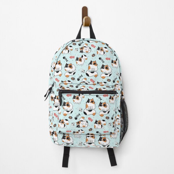 Item preview, Cute calico cats blue designed and sold by BigJessieNI.