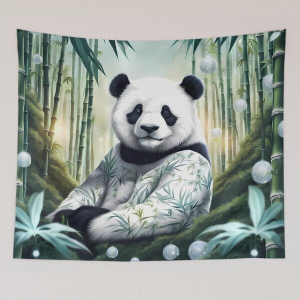 Item preview, Panda in Bamboo Sweater, Ai Generated Art  designed and sold by ACC .