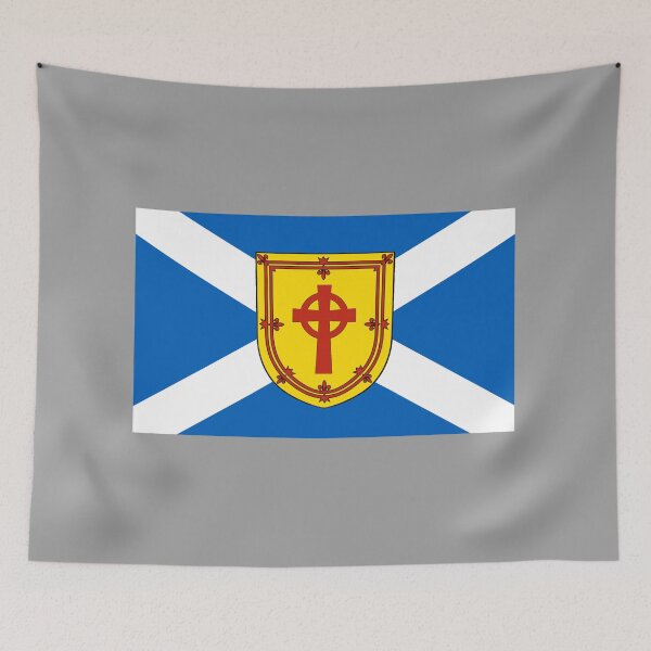 Item preview, Scottish Saltire Flag with Celtic Cross Shield (Bratach Saltire na h-Alba le Sgiath Crois Cheilteach) designed and sold by JonathanR1994.