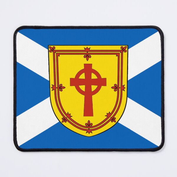 Item preview, Scottish Saltire Flag with Celtic Cross Shield (Bratach Saltire na h-Alba le Sgiath Crois Cheilteach) designed and sold by JonathanR1994.