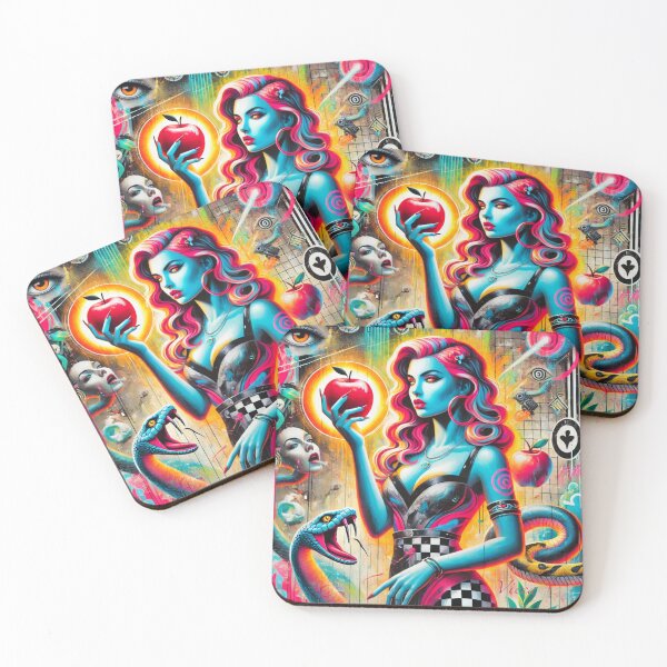 Item preview, Neon Eve in the Digital Garden designed and sold by ViccaArt.