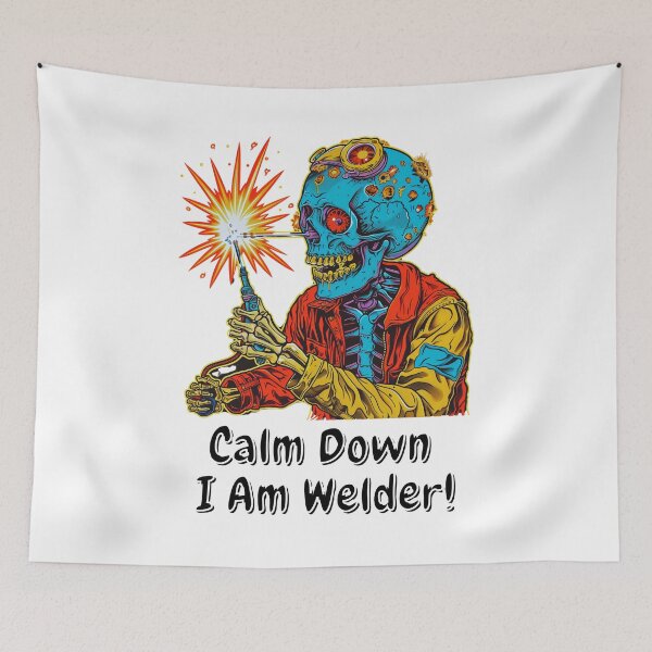 Item preview, Skeleton Welder! Funny gift for welder worker! designed and sold by TheDarkStone.