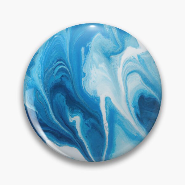 Item preview, Blue Abstract Art Acrylic Pouring designed and sold by maniacfitness.