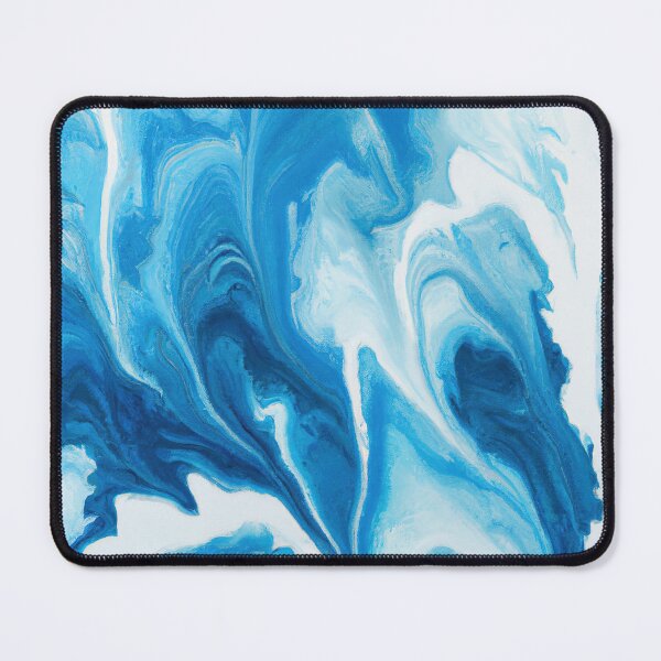 Item preview, Blue Abstract Art Acrylic Pouring designed and sold by maniacfitness.