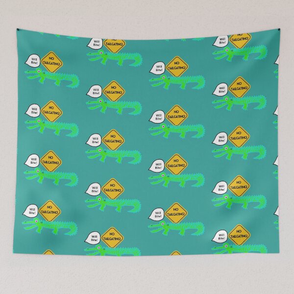 Item preview, LaMaisonOfMY NO TAILGATING TEES ALLIGATOR COLLECTION NO.2 GREEN designed and sold by LaMaisonOfMY.
