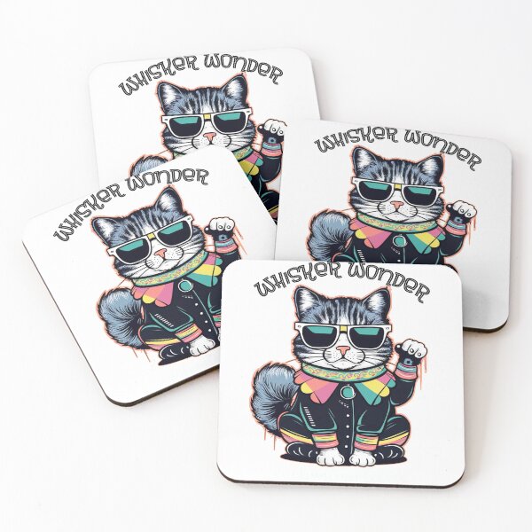 Item preview, Whisker Wonders: Magic Cat with Sunglasses designed and sold by asprse.