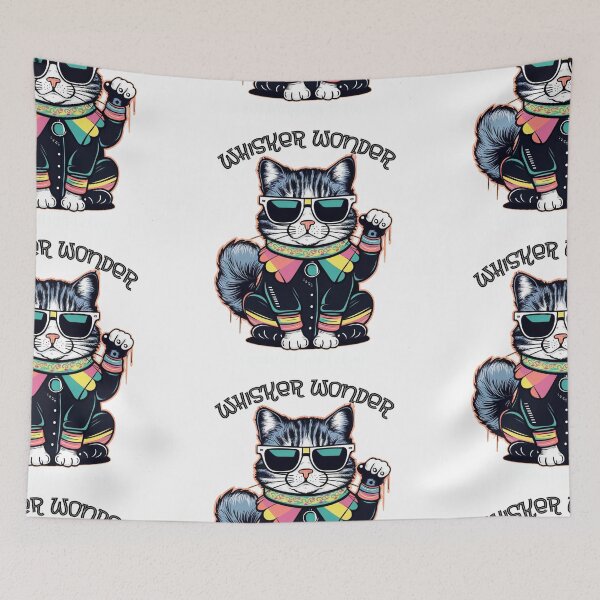 Item preview, Whisker Wonders: Magic Cat with Sunglasses designed and sold by asprse.