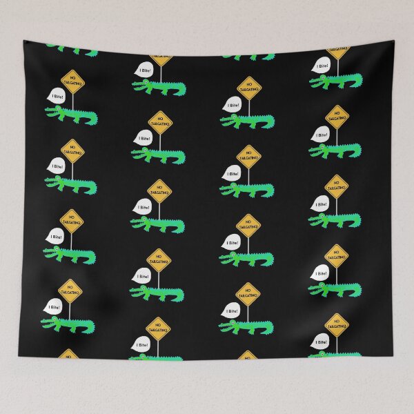 Item preview, LaMaisonOfMY NO TAILGATING TEES ALLIGATOR COLLECTION NO.1 BLACK designed and sold by LaMaisonOfMY.