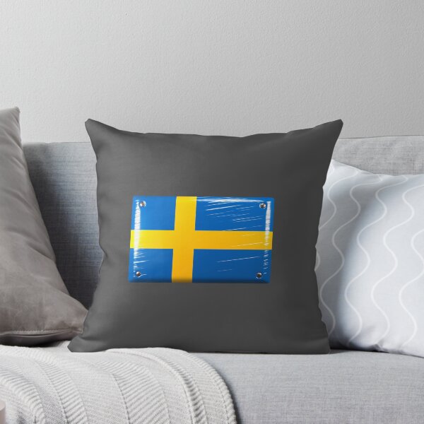 Item preview, Sweden flag metal sign look designed and sold by lathspell.
