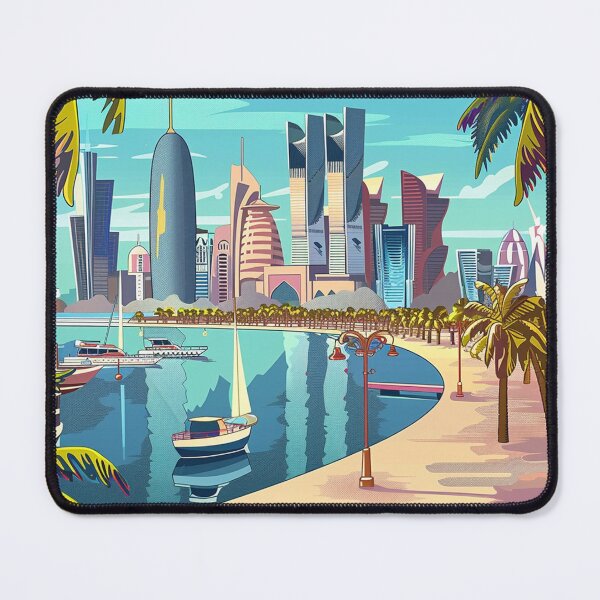 Item preview, Doha Travel Poster, Perfect Gift for Travel Enthusiasts, Vintage Style Wall Art, UAE Wall art for home decor, Doha print Poster designed and sold by Thegalleryshop1.