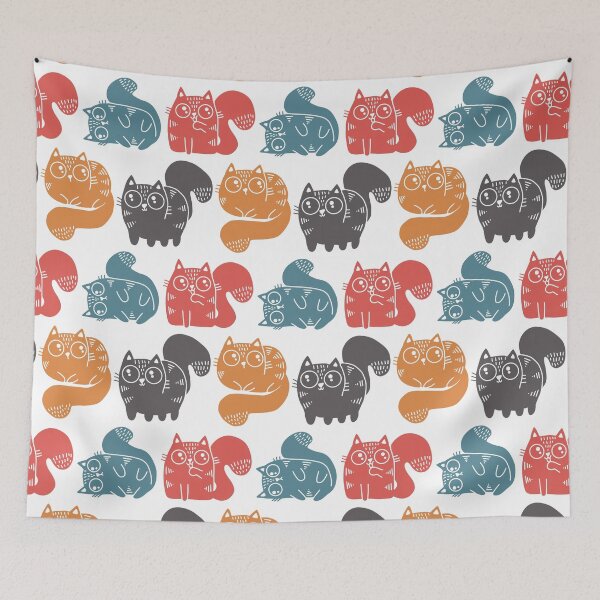 Item preview, Calico cat block print designed and sold by BigJessieNI.
