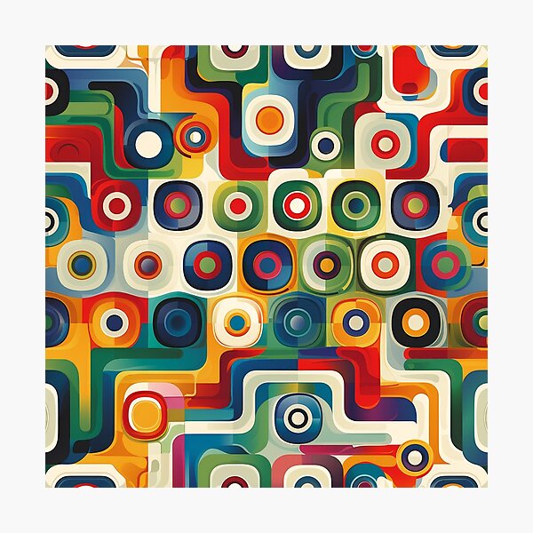 Item preview, Retro 70s Pattern – Vibrant Abstract Design designed and sold by RGShirtWorks.