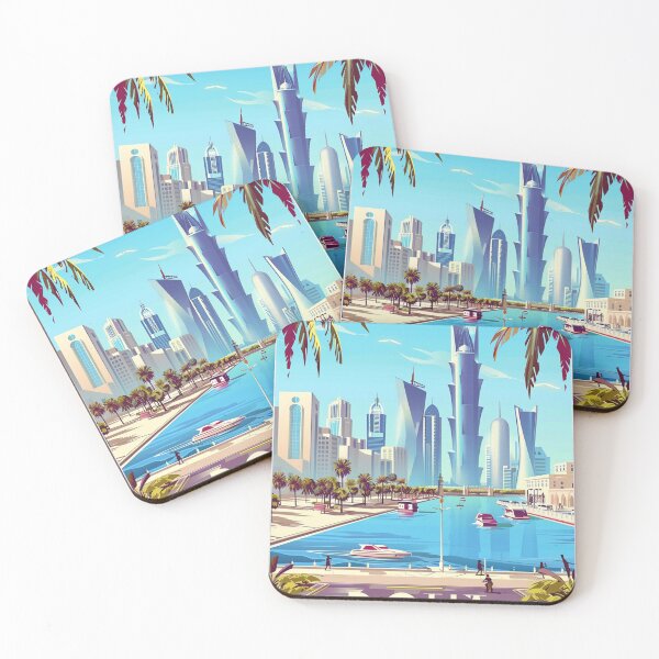 Item preview, Doha Travel Poster, Perfect Gift for Travel Enthusiasts, Vintage Style Wall Art, UAE Wall art for home decor, Doha print Poster designed and sold by Thegalleryshop1.