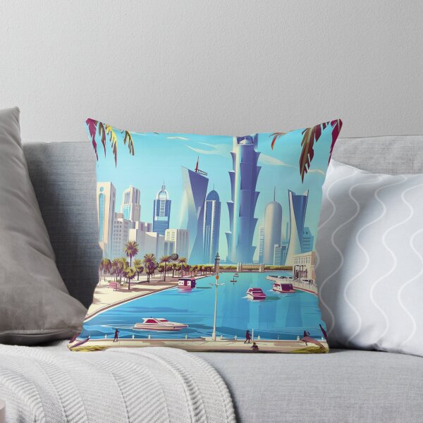 Item preview, Doha Travel Poster, Perfect Gift for Travel Enthusiasts, Vintage Style Wall Art, UAE Wall art for home decor, Doha print Poster designed and sold by Thegalleryshop1.