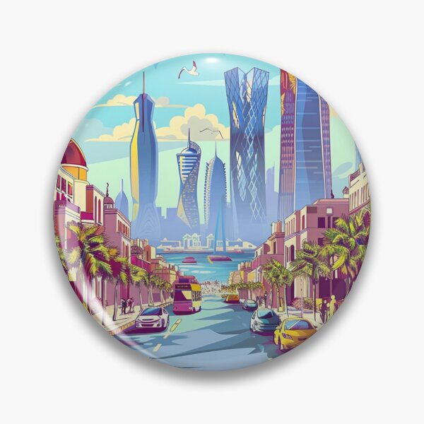 Item preview, Doha Travel Poster, Perfect Gift for Travel Enthusiasts, Vintage Style Wall Art, UAE Wall art for home decor, Doha print Poster designed and sold by Thegalleryshop1.