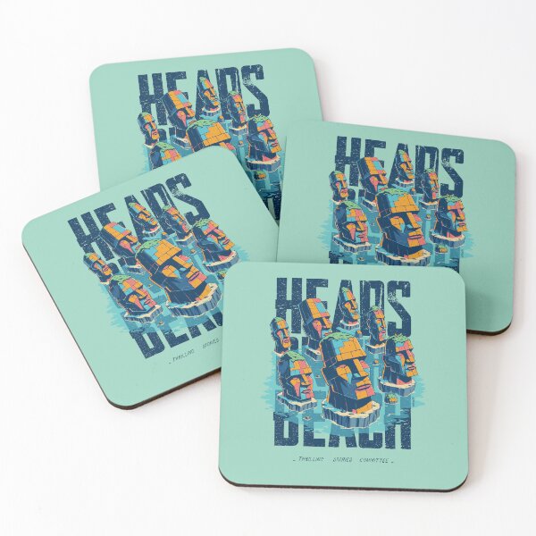 Item preview, TSC_17 Heads on the Beach T-shirt Graphic Design Illustration designed and sold by atspali.