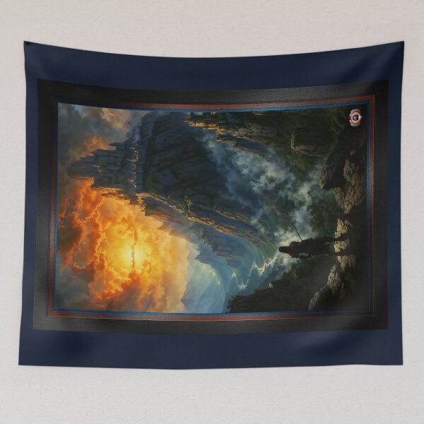 Item preview, A Warrior's Epic Return To A Majestic Mountain Castle At Sunset Enchanted AI Concept Art by Xzendor7 designed and sold by Xzendor7 Digital Art Creations.