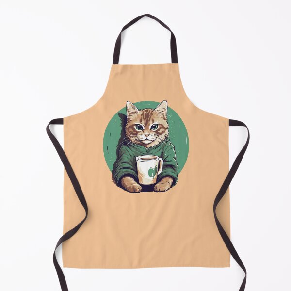 Item preview, un gato con un suéter con café  designed and sold by YuliaHulia.